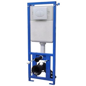 vidaXL Stelaż Podtynkowy do WC Wiszącego 11 L 41x14x(110-125) cm