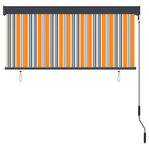 vidaXL Roleta zewnętrzna, 140x250 cm, ż&oacute;łto-niebieska