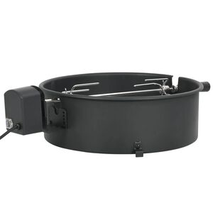 vidaXL Rożen z pierścieniem, 47 cm, czarny