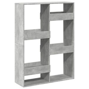 vidaXL Regał, szarość betonu, 100x33x135 cm, materiał drewnopochodny