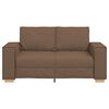 vidaXL Sofa 2-osobowa brązowa 160x78x84 cm tkanina