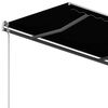 vidaXL Ręcznie zwijana markiza ze słupkami, 3,5x2,5 m, antracytowa