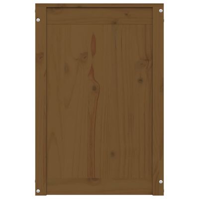 vidaXL Skrzynia na pranie, miodowy brąz, 44x44x66 cm, drewno sosnowe