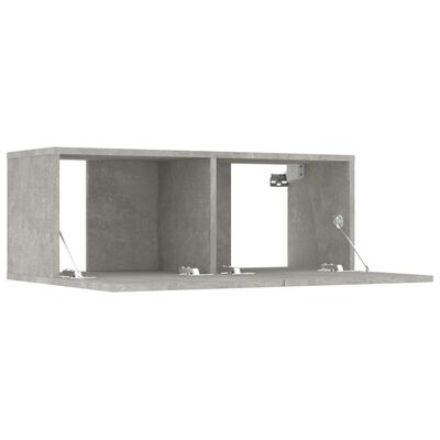 vidaXL Zestaw 7 szafek telewizyjnych, szarość betonu