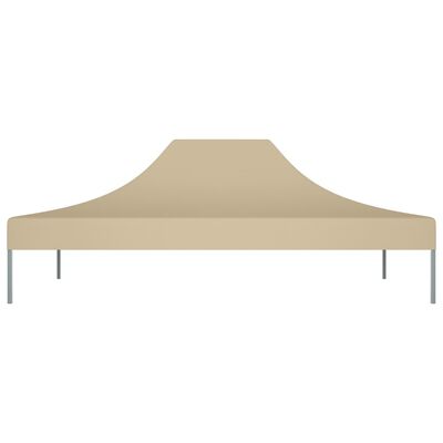 vidaXL Dach do namiotu imprezowego, 4,5 x 3 m, beżowy, 270 g/m²