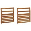 vidaXL Podłokietnik 2 pcs naturalny 58,5 x 8 x 60 cm