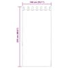 vidaXL Zasłony woalowe z pętelkami 2 szt. Terakota 140x225 cm
