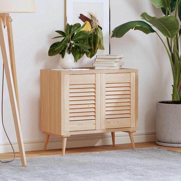 vidaXL Drzwi do szafek żaluzjowe 2szt. 39,5x29,5cm lite drewno sosnowe