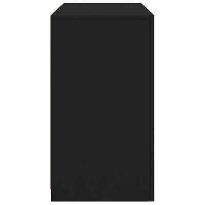 vidaXL Szafka z oświetleniem LED, czarna, 60,5x37x67 cm