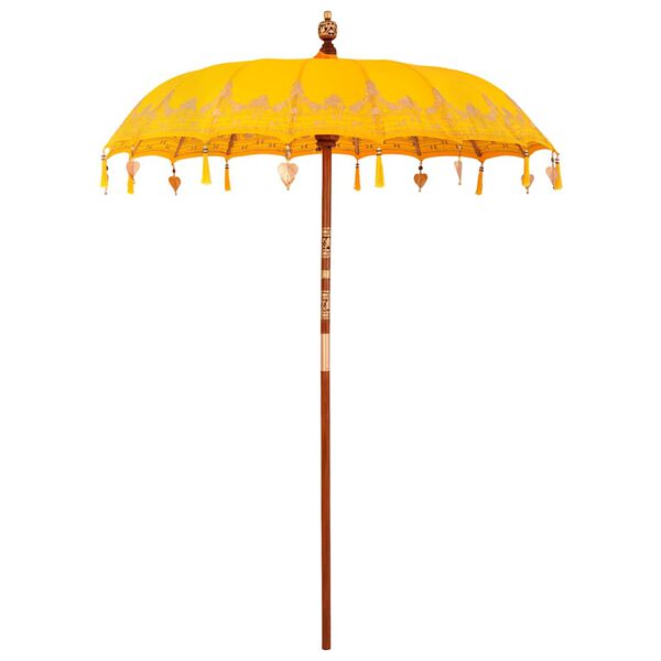 vidaXL Baliński Parasol Żółty 185 x 185 x 260 cm