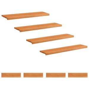 vidaXL Nakładki na schody 8 szt. 120 x 30 x 2 cm Jasny Brąz