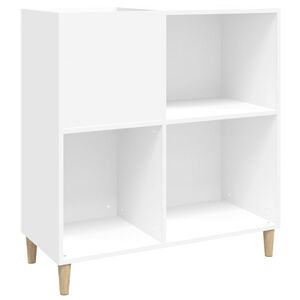 vidaXL Szafka na płyty, biała, 84,5x38x89 cm, materiał drewnopochodny