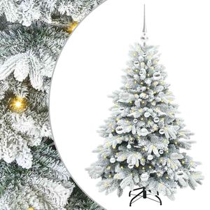 vidaXL Sztuczna choinka z 150 diodami LED Biały 120 cm PE i PVC
