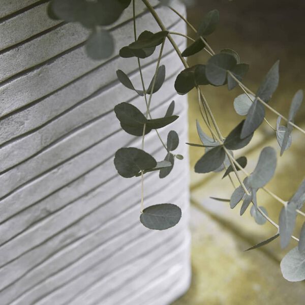 Capi Kwadratowa donica Nature Row, 40x40 cm, kość słoniowa, KRWI903