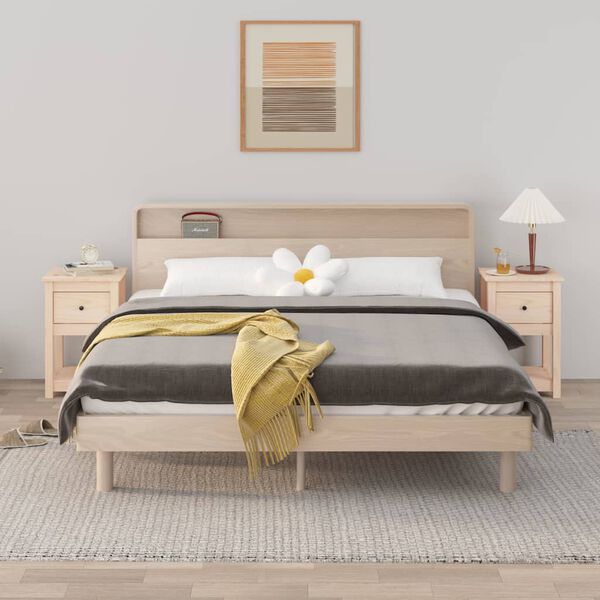 vidaXL Szafki nocne, 2 szt., 40x35x61,5 cm, lite drewno sosnowe