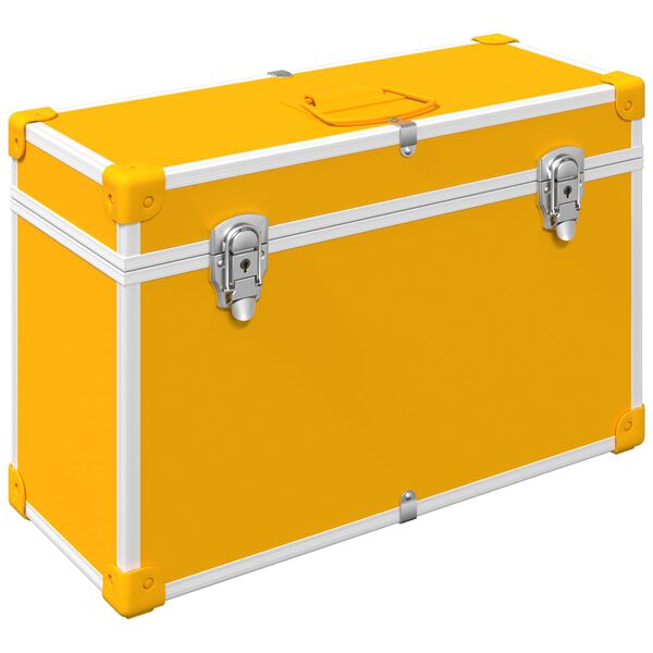 vidaXL Uchwyty do szafek 2 pcs Musztardowy Ż&oacute;łty 85 x 45 mm Metal