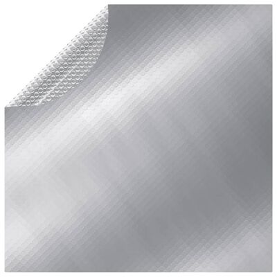 vidaXL Folia na basen, srebrna, 455 cm, PE
