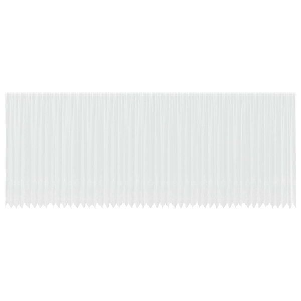 vidaXL Firanka Koronkowa z zasłonami Biały 280x1200cm Poliester