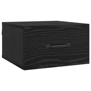 vidaXL Szafka Nocna Czarny Dąb 35 x 35 x 20 cm Materiał drewnopochodny