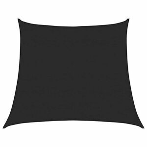 vidaXL Żagiel przeciwsłoneczny, 160 g/m&sup2;, trapez, czarny, 4/5x4 m HDPE