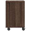 vidaXL Stojak pod drukarkę, z kółkami, brązowy dąb, 41x32x48 cm