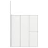 vidaXL Drzwi prysznicowe, kształt L, 70x120x137 cm, 4 panele, składane