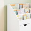 vidaXL Biblioteczka dla dzieci z szufladą Biały 60 x 29,5 x 69 cm