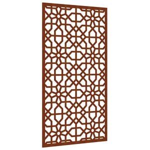 vidaXL Ogrodowa dekoracja ścienna, 105x55 cm, stal kortenowska