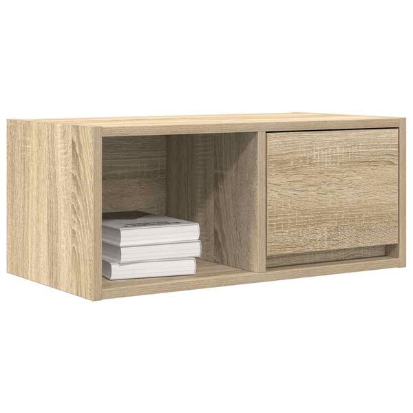 vidaXL Szafka RTV Sonoma Oak 60x31x25,5 cm Drewno klejone