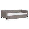 vidaXL Sofa rozsuwana z szufladami, taupe, 90x200 cm, tkanina
