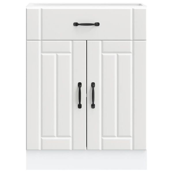 vidaXL Szafka kuchenna dolna &bdquo;Lucca&rdquo; z białego drewna klejonego