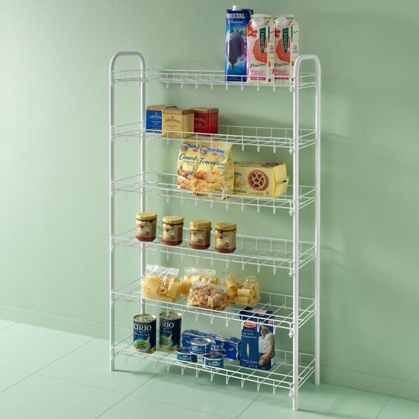 Metaltex 6-piętrowa p&oacute;łka na buty Shoe 6, biała