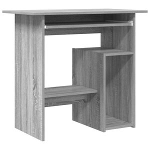 vidaXL Biurko, szary dąb sonoma, 80x45x74 cm, materiał drewnopochodny