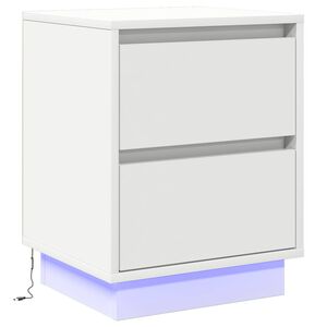 vidaXL Szafka Nocna Biały 39 x 34,5 x 50 cm Drewno inżynieryjne