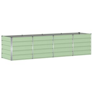 vidaXL Donica Zielony 320 x 80 x 75 cm Stal