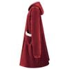 vidaXL Bluza-koc Bordeaux Czerwony L Fleece i Flanela