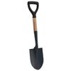 vidaXL Łopata Czarny 68,5 cm Stal Powlekana i Lite Drewno