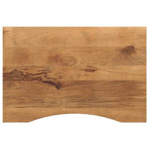 vidaXL Blat biurka, z wycięciem, 80x60x2,5 cm, surowe drewno mango