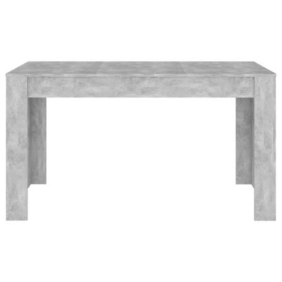 vidaXL Stół jadalniany, szarość betonu, 140x74,5x76 cm