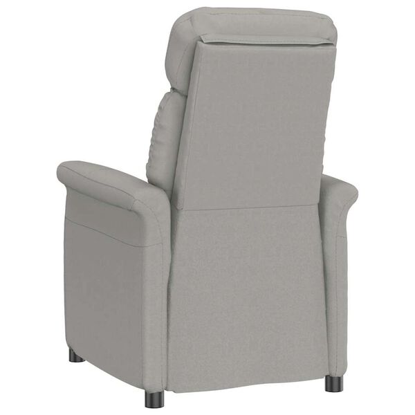 vidaXL Fotel Recliner Jasnoszary Jasnoszary 70.5 x 96.5 x 95 cm