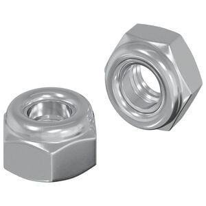 vidaXL Nakrętka 2 szt. srebrny M6 x 10 mm Żelazo