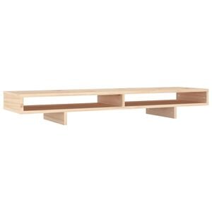 vidaXL Podstawka na monitor, 100x27x14 cm, lite drewno sosnowe