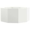 vidaXL Donica Biały 120 x 120 x 50 cm Stal