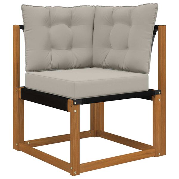 vidaXL Poduszka do sofy na zewnątrz 3 pcs Szary Poliester