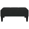 vidaXL Podn&oacute;żek, czarny, tapicerowany mikrofibrą