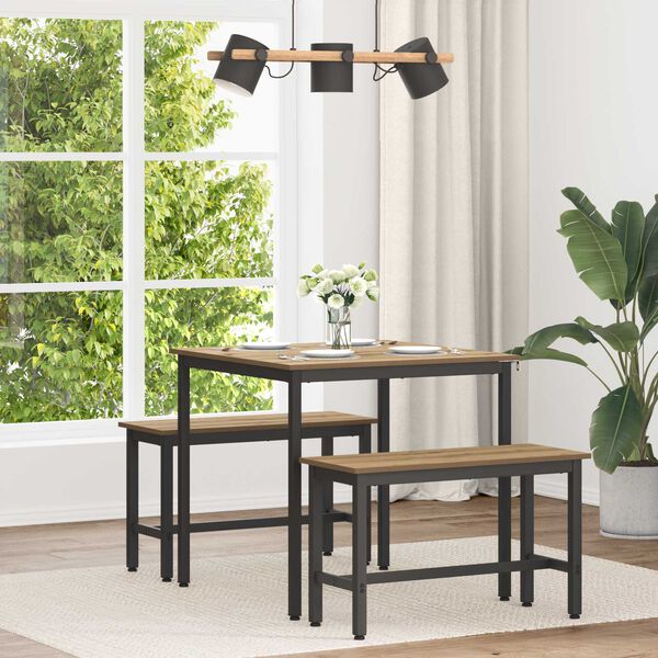 vidaXL Stoły do jadalni METAL