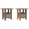 vidaXL Stolik nocny 2 szt. Stare drewno 41 x 40 x 45 cm