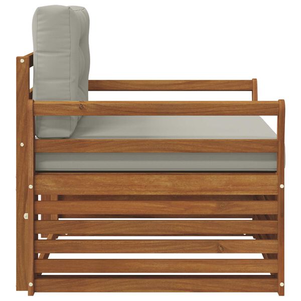 vidaXL Zestaw sof na zewnątrz Lite drewno akacjowe i poliester