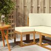 vidaXL Stołek Ławka na Zewnątrz Lite Drewno Akacji Naturalny