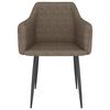 vidaXL Krzesła stołowe, 2 szt., kolor taupe, obite tkaniną